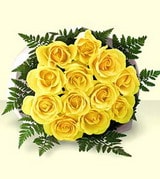 Ankara Eryaman çiçekçi yolla dükkanımızdan 11 adet saf sarı gül buketi