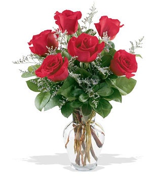 Ankara Eryaman çiçek gönderme firmamızdan size özel Camda hazırlanmış 6 gül Ankara çiçek gönder firması şahane ürünümüz