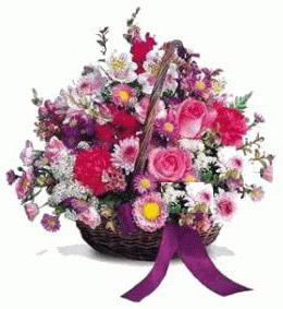 Ankara Eryaman Demetevler Çiçekçi firma ürünümüz sepet içerisinde kır çiçekleri Ankara çiçek gönder firması şahane ürünümüz